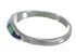 Multicolor Southwest And Sterling Silver Ring Size 8-1/4 QX78147